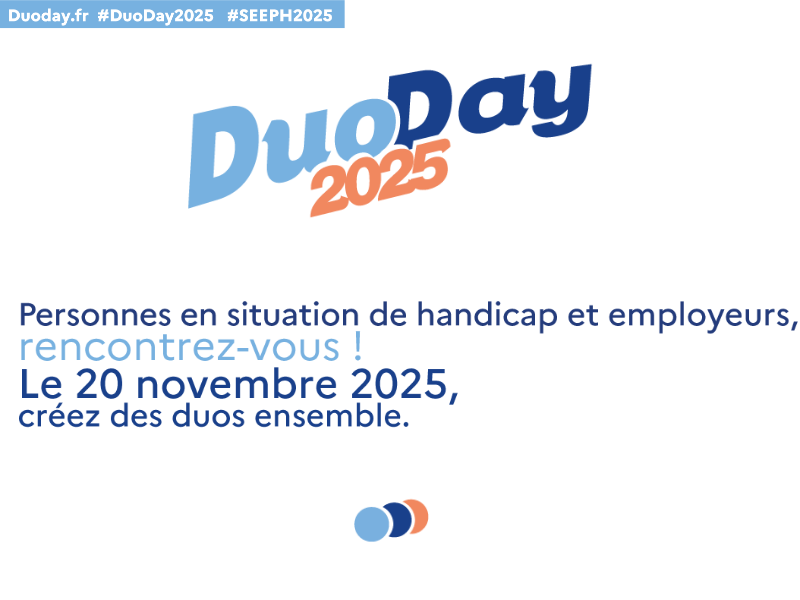 DuoDay 2025 : rendez-vous le 20 novembre pour une 8ᵉ édition sous le signe de l’inclusion 