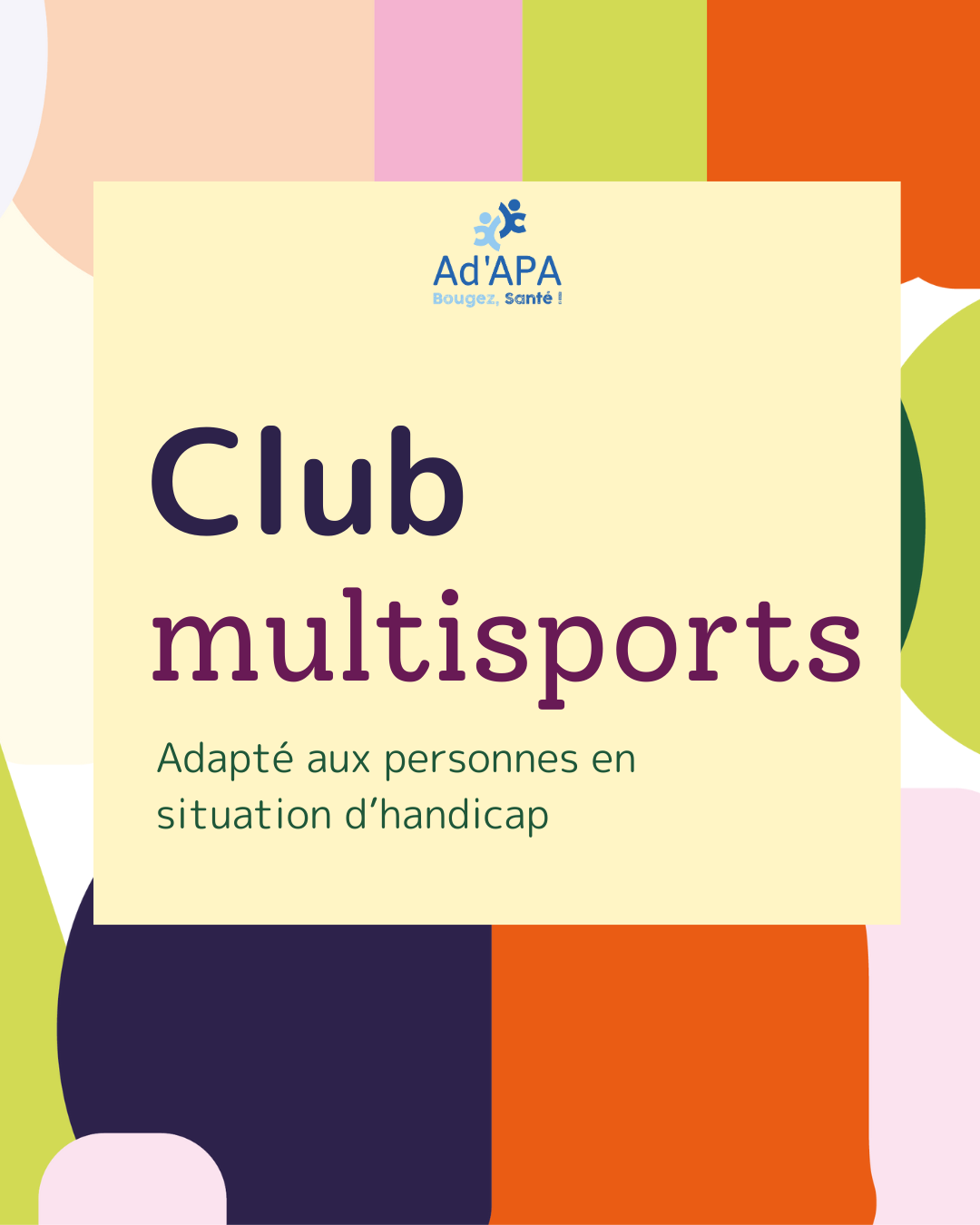 Envie de faire du sport dans un cadre bienveillant et adapté ?