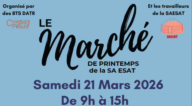 Marché de printemps à la SAESAT de l&rsquo;ESAT de Gétigné