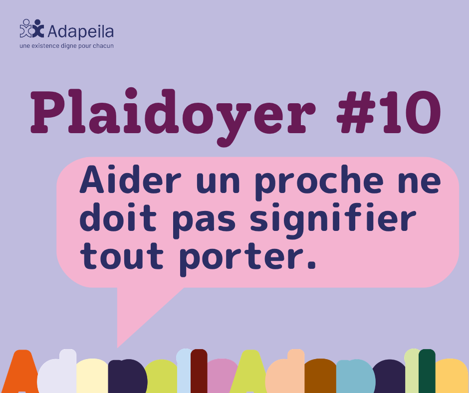 Journée nationale des aidants : aider un proche ne doit pas signifier tout porter