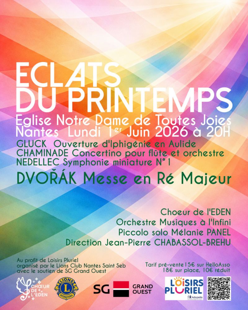 affiche choeur eden concert solidaire LP nantes