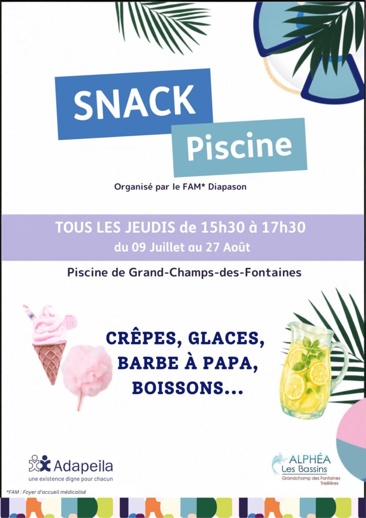 Snack piscine - FAM Diapason - Adapeila 